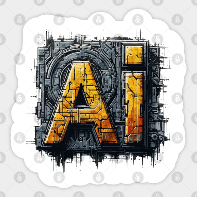 Artificial intelligence Sticker by Vehicles-Art